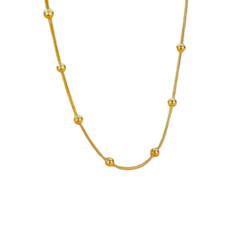 Gold Beaded Necklace