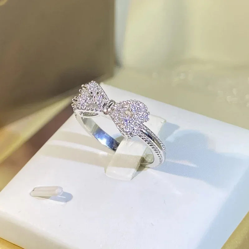 Bow-Tique Pave Ring