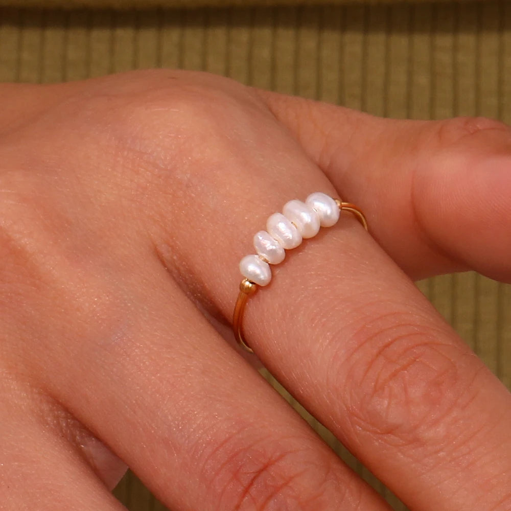 Dainty Freshwater Pearl Ring