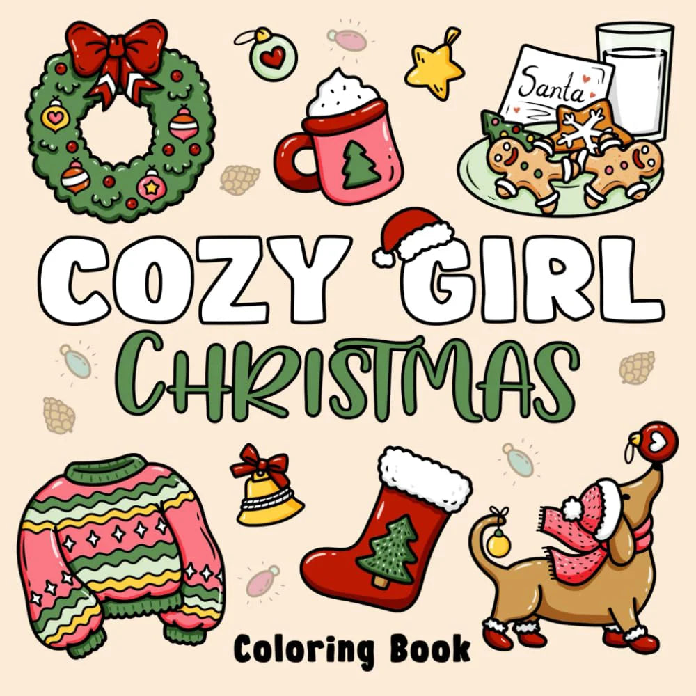 Cozy Girl Christmas Coloring
