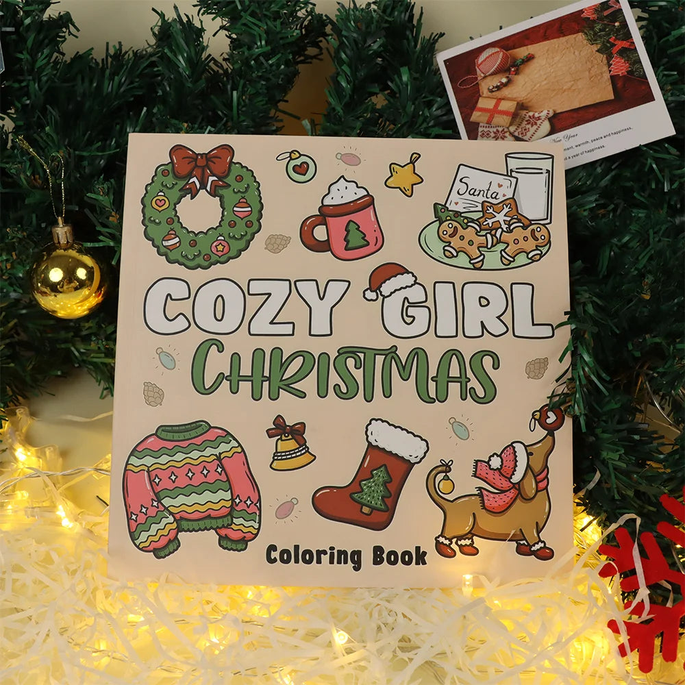 Cozy Girl Christmas Coloring