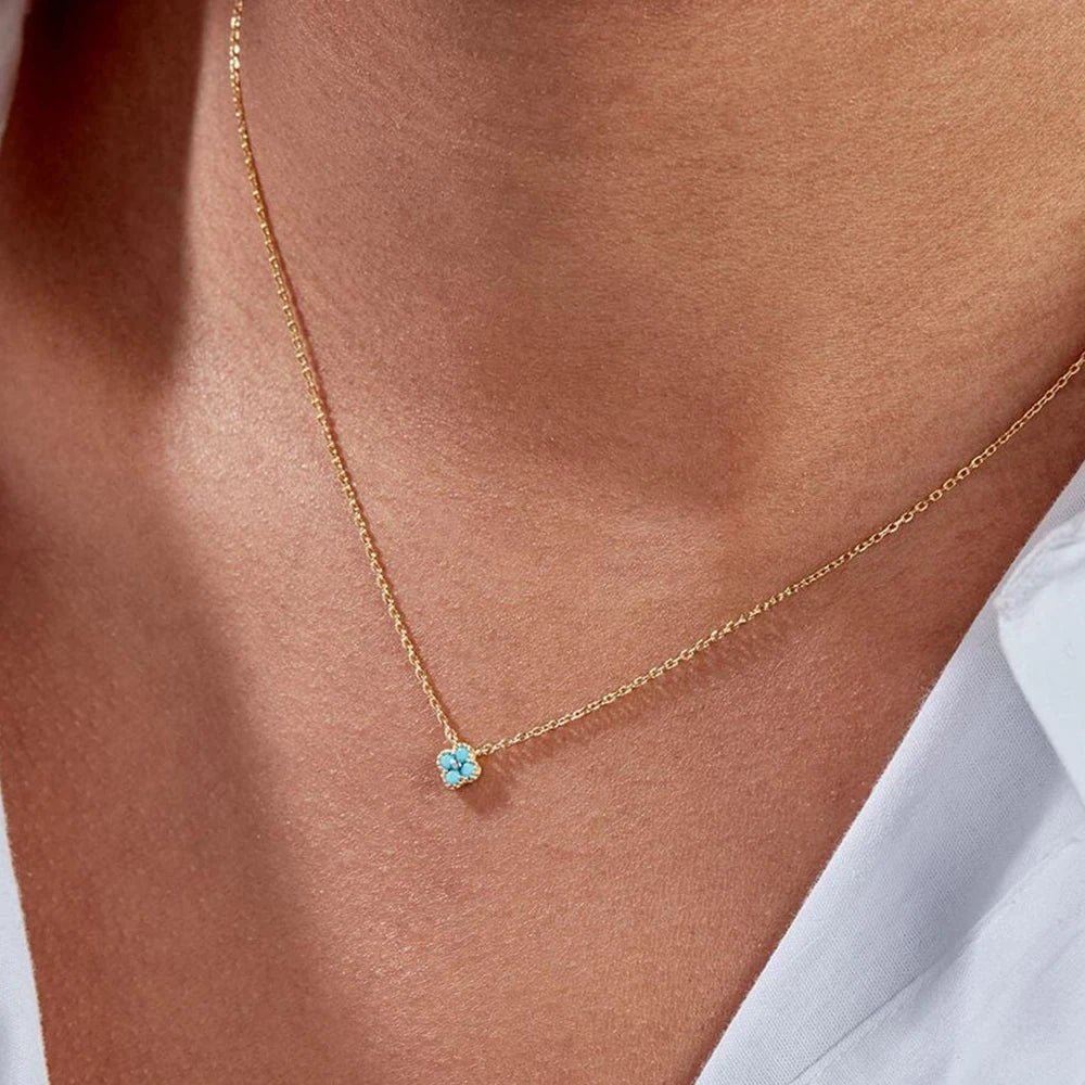 Roxy Clover Turquoise Pave