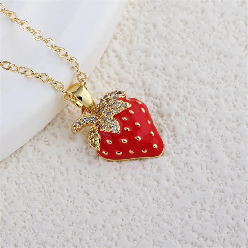 Sweet Berry Charm Necklace