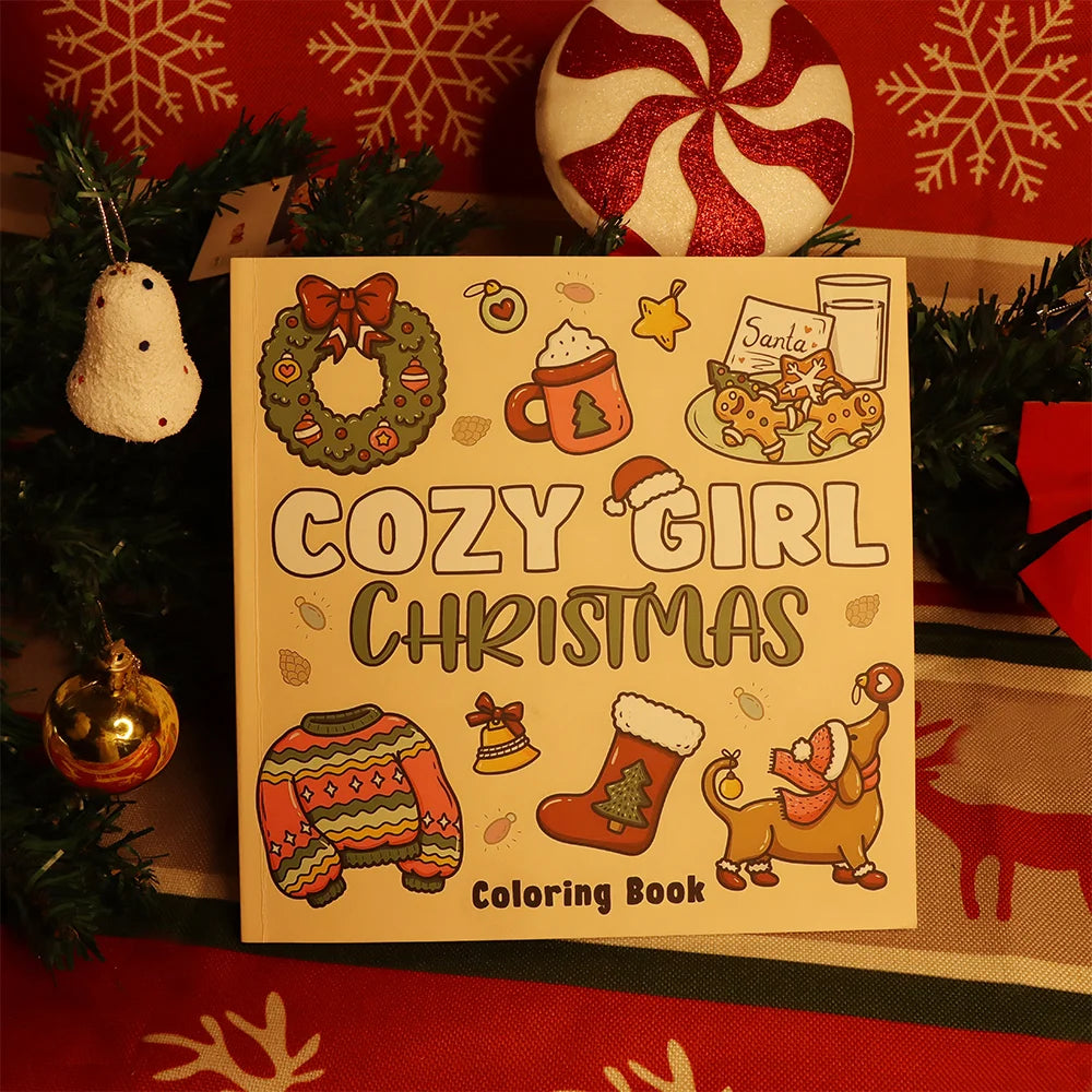 Cozy Girl Christmas Coloring