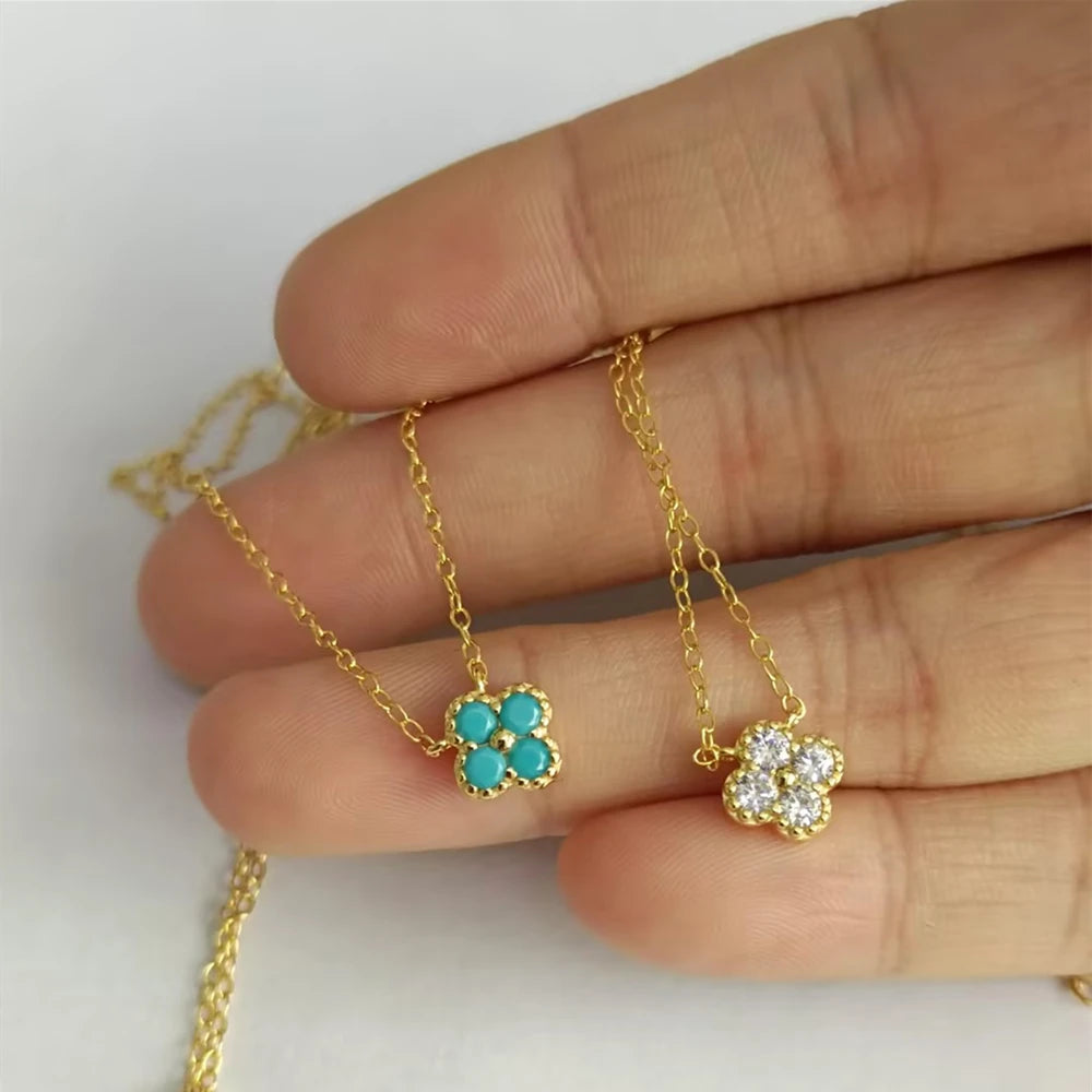 Roxy Clover Turquoise Pave