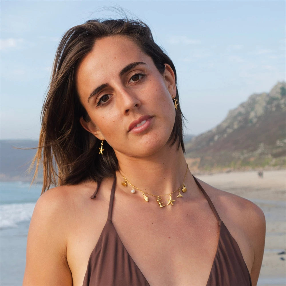 Surfer Girl Charm | Initial Choker