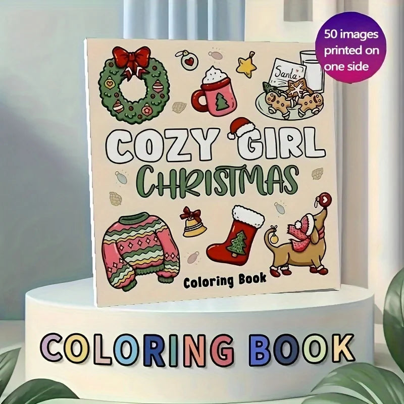 Cozy Girl Christmas Coloring