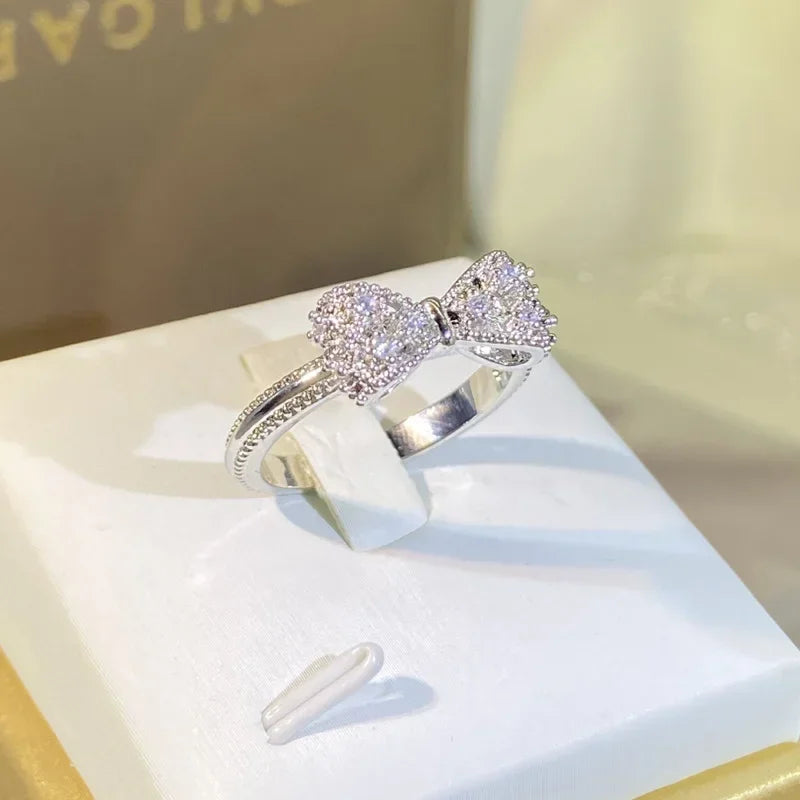 Bow-Tique Pave Ring