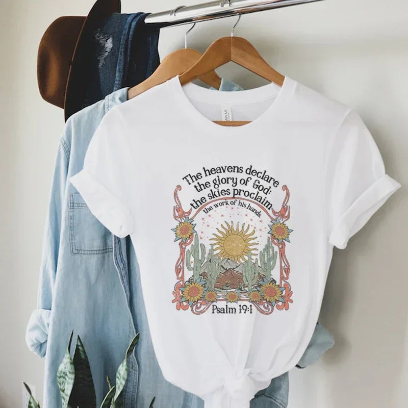 Boho Psalm 19:1 Tee