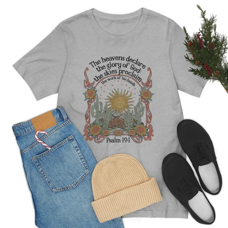 Boho Psalm 19:1 Tee