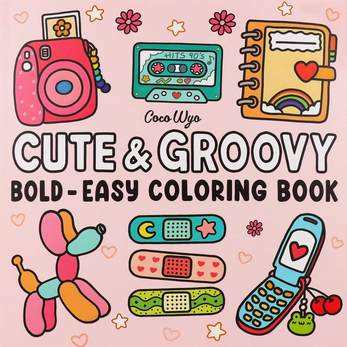 Cute & Groovy Cozy Coloring Book