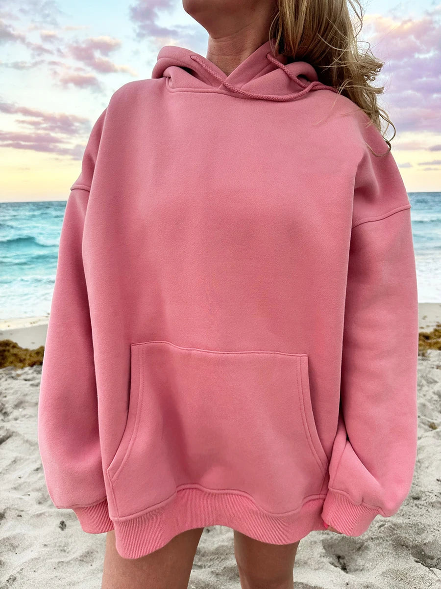 Embroidered Vintage Van Oversized Hoodie