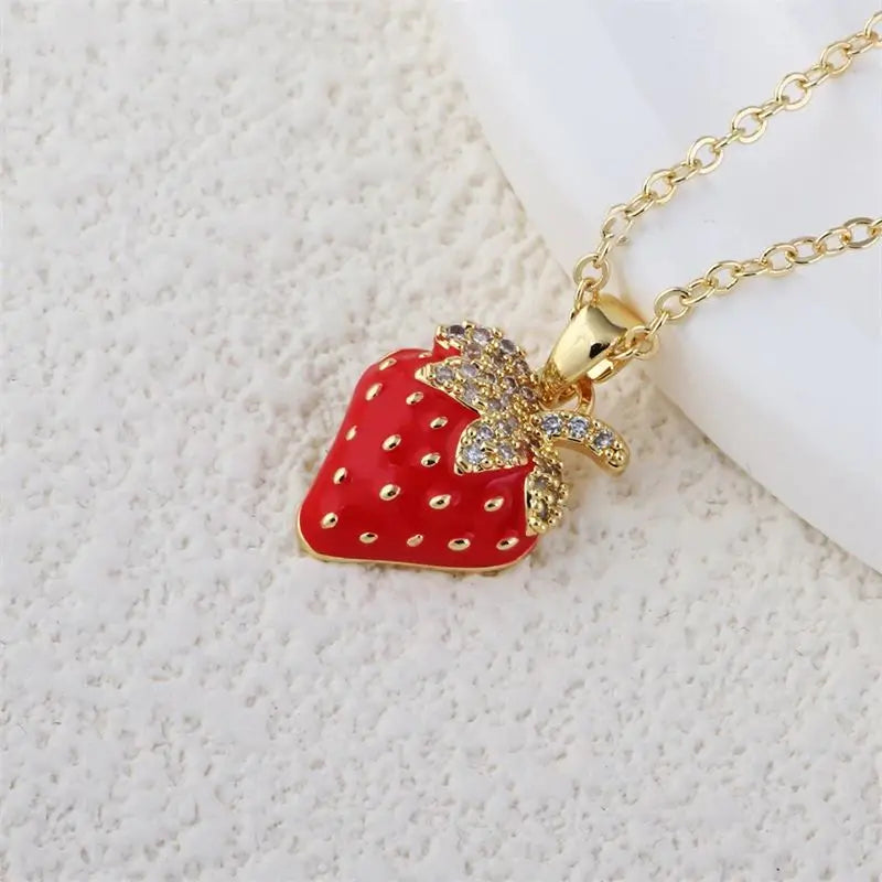 Sweet Berry Charm Necklace