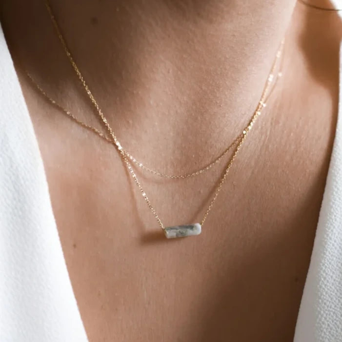 Wren Stone Pillar Necklace