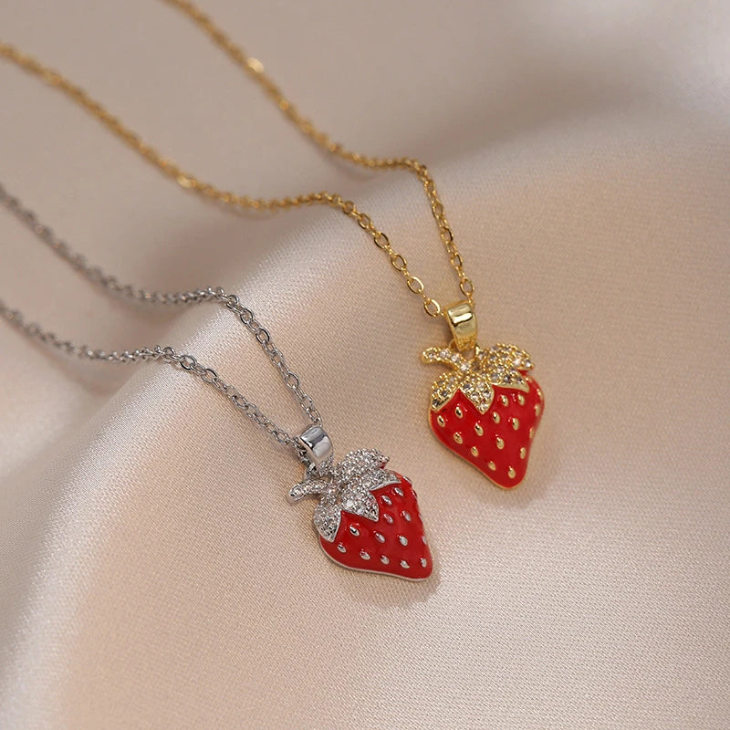 Sweet Berry Charm Necklace