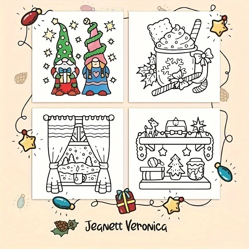 Cozy Girl Christmas Coloring