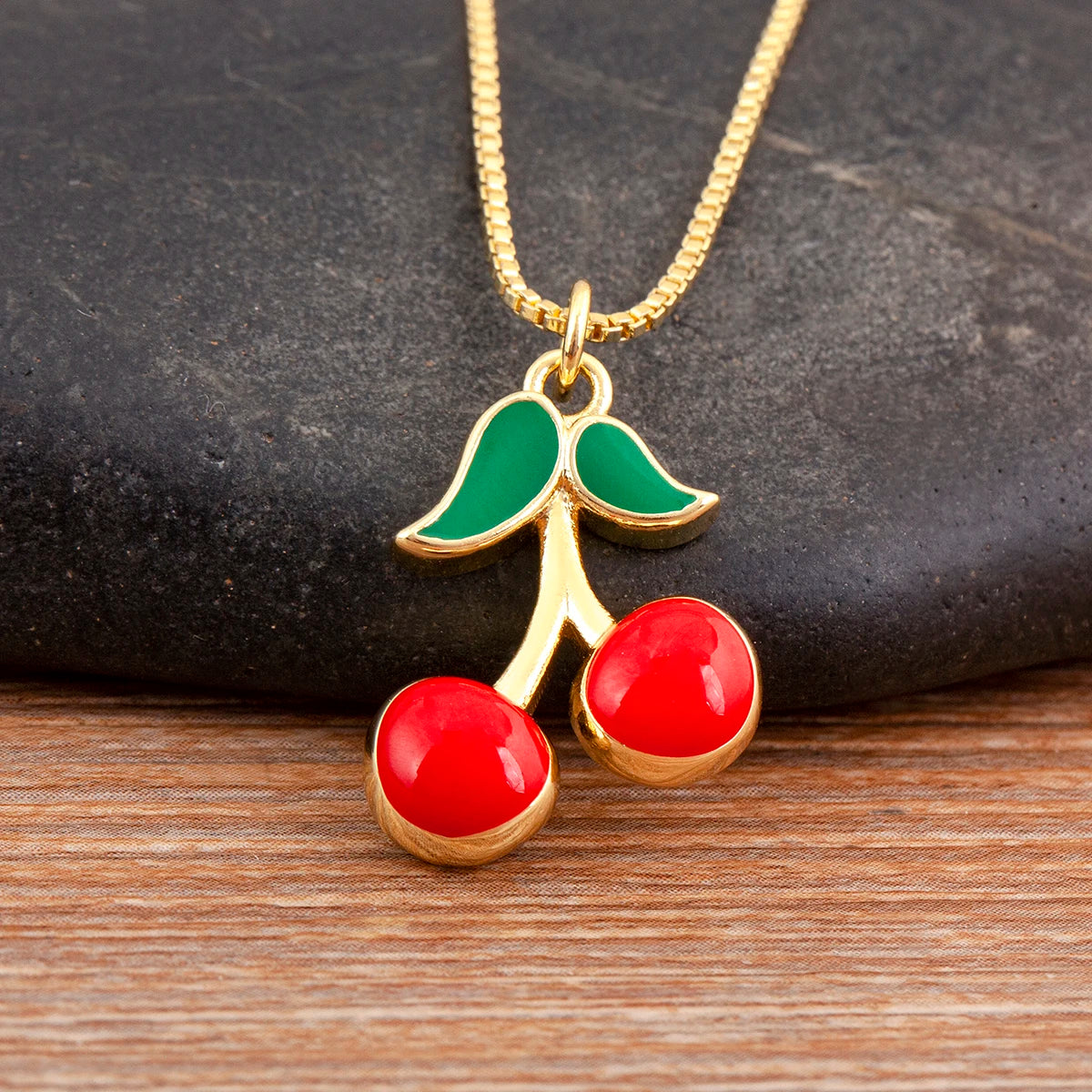 Cherry Pendant Necklace