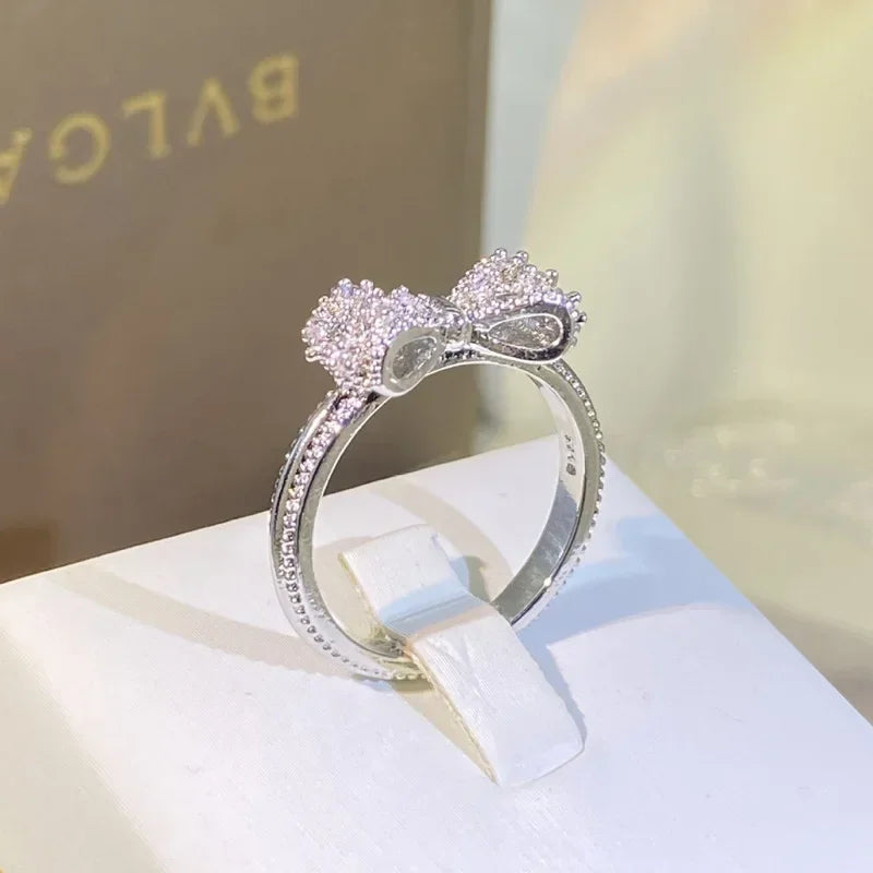Bow-Tique Pave Ring