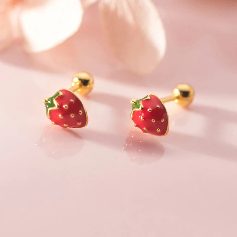 Sweet Strawberry Forever Studs
