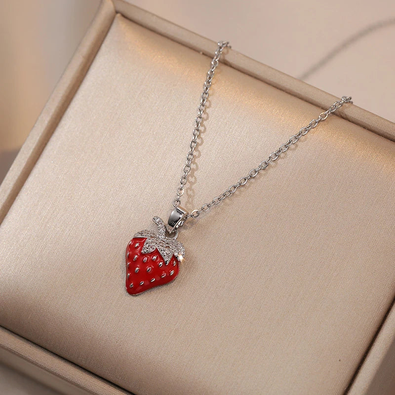 Sweet Berry Charm Necklace