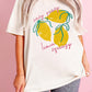 White Easy Peasy Lemon Squeezy Graphic Tee