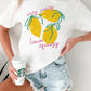 White Easy Peasy Lemon Squeezy Graphic Tee