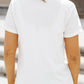 White Patriotic Patchwork Print Duck Graphic Tee