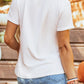 White FALL Boots Cracking Graphic T Shirt