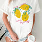 White Easy Peasy Lemon Squeezy Graphic Tee