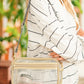 Gold Leopard Strap Clear Crossbody Bag