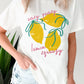 White Easy Peasy Lemon Squeezy Graphic Tee