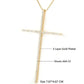 Large Pave Cross Necklace