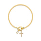 Camden Crossing Charm Bracelet with Birthstone and Cross