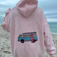Embroidered Vintage Van Oversized Hoodie