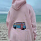Embroidered Vintage Van Oversized Hoodie