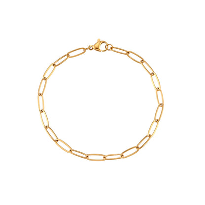 Paper Clip Charm Bracelet