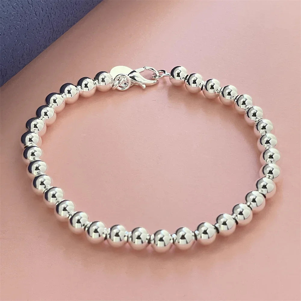 Camden Silver Beaded Bracelet