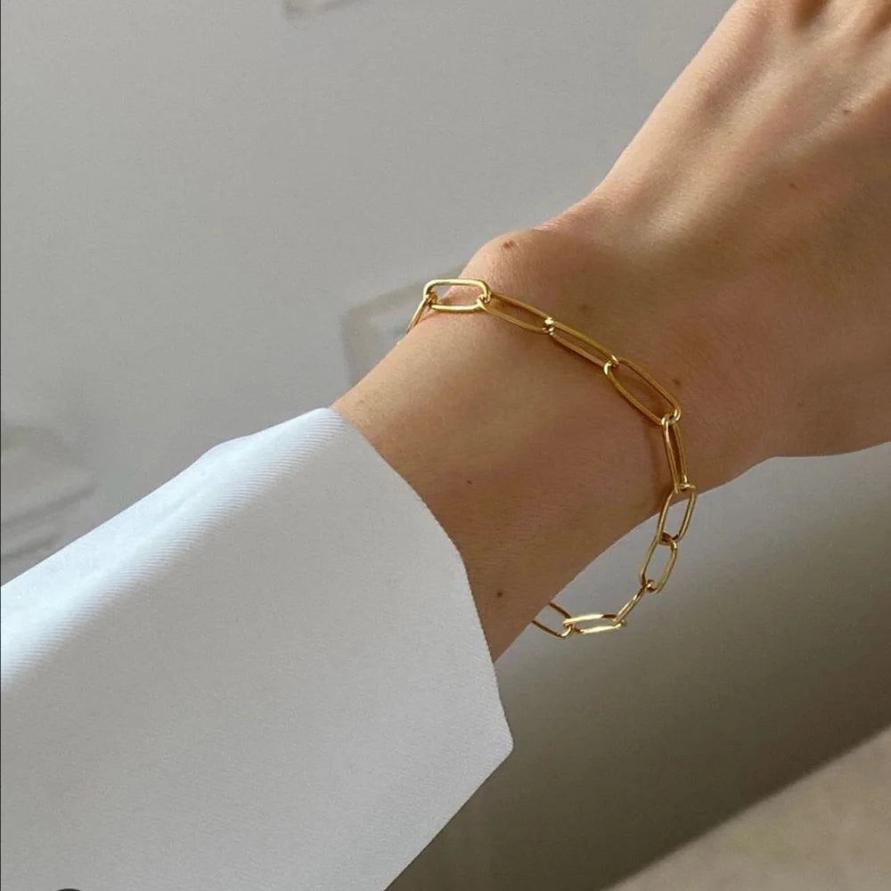 Paper Clip Charm Necklace