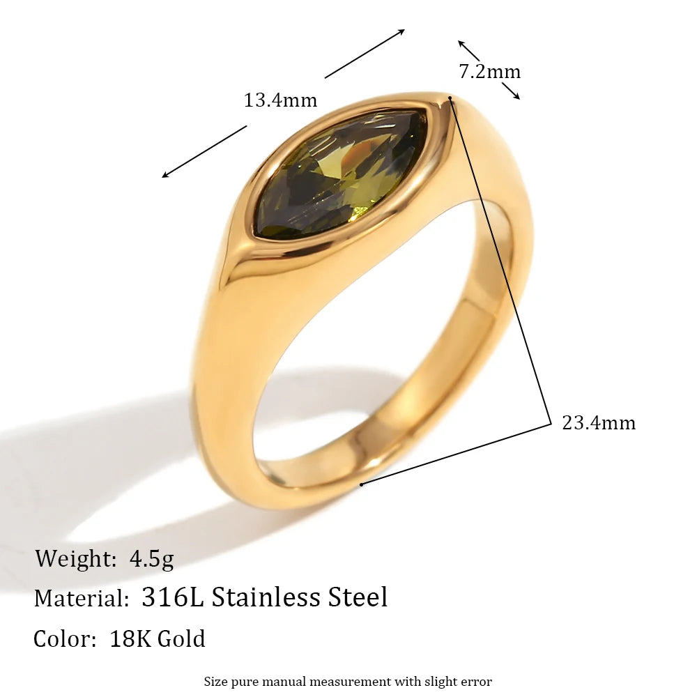 Apple of My Eye Jewel Solitaire Ring