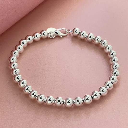 Camden Silver Beaded Bracelet