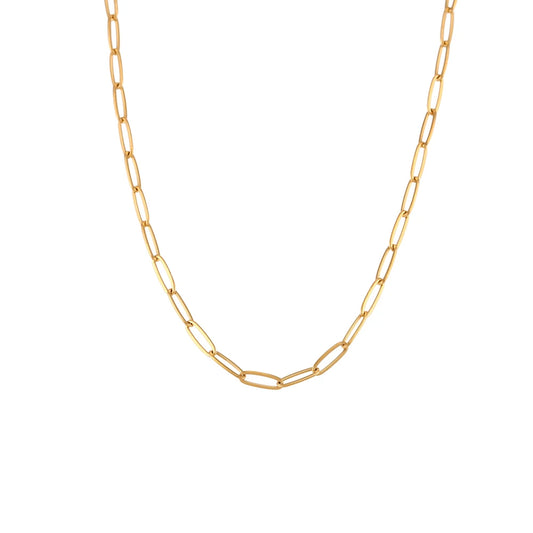 Paper Clip Charm Necklace