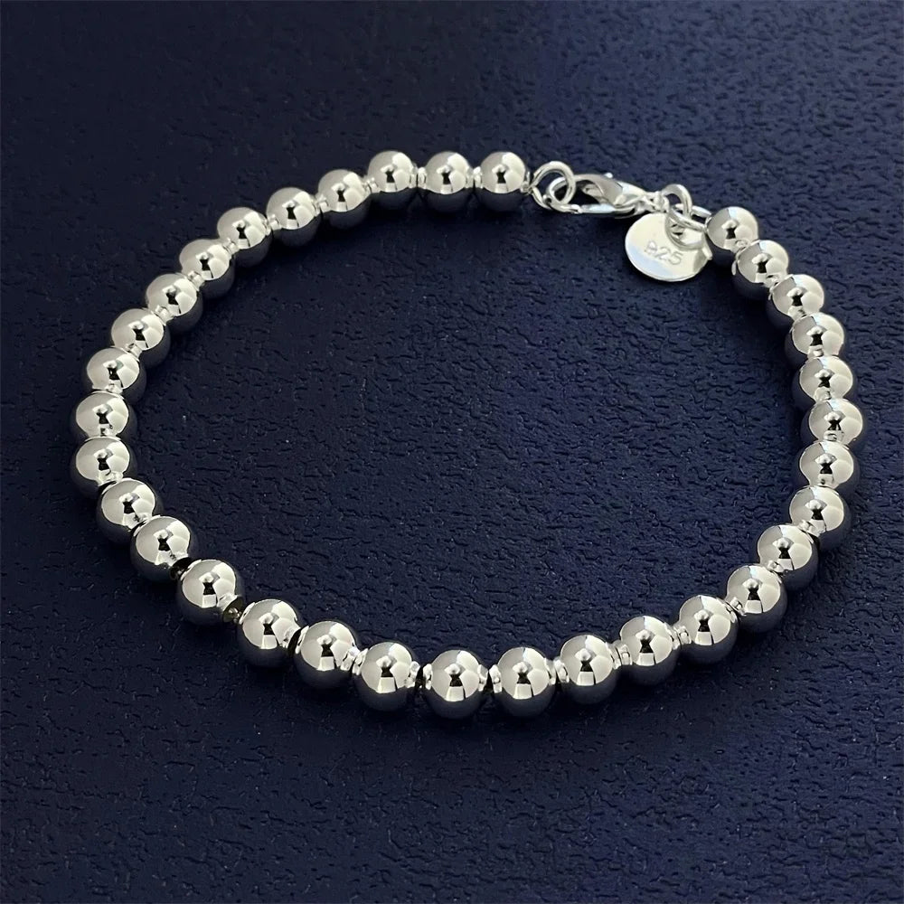 Camden Silver Beaded Bracelet