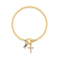Camden Crossing Charm Bracelet with Birthstone and Cross