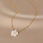 Le Mere Shell Flower Necklace