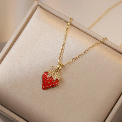 Sweet Berry Charm Necklace