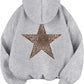 Star Hoodie leopard Print