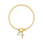 Camden Crossing Charm Bracelet with Birthstone and Cross