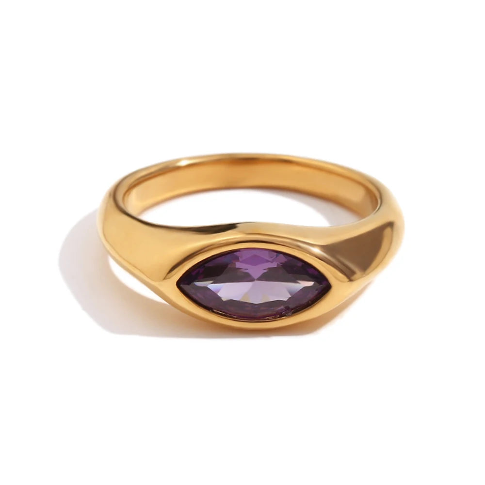 Apple of My Eye Jewel Solitaire Ring