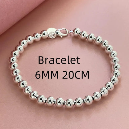 Camden Silver Beaded Bracelet