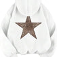 Star Hoodie leopard Print